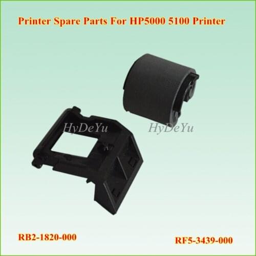 1SET x RB2-1820-000 RF5-3439-000 ADF Feed Pickup Roller SEPARATION PAD for HP 5000 5100 Printer