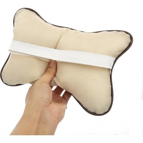 2Pcs Ergonomic Bone Auto Seat Head Neck Rest Cushions Headrests Car Pillows