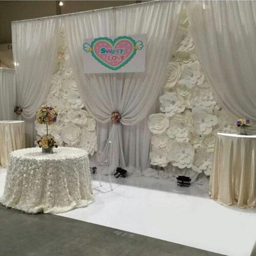 3*6m three big swags for wedding backdrop curtain event party drapery swags only no background No flower Decoration
