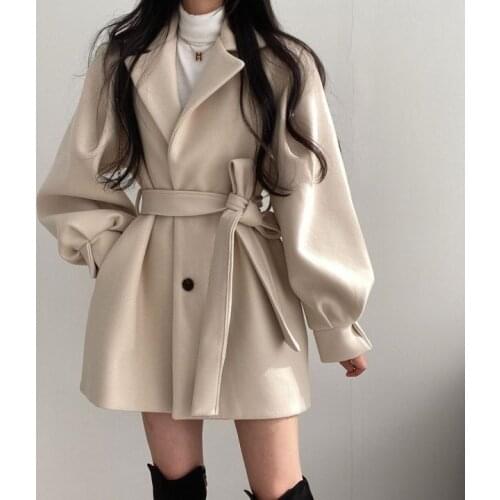 BISONJS Women's Coats With A Belt