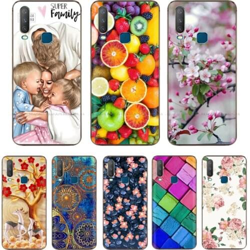 Phone Case For Vivo Y17 U3X U10 Y15 Y3 Y11 Y12 Case Cartoon Shockproof Silicon Bumper Soft TPU Back Cover For Vivo Y17 Coque