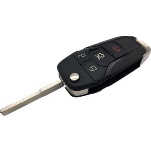 4 Buttons Flip Folding Remote Key Shell Case For Ford Explorer Mustang Focus Fob Key Cover
