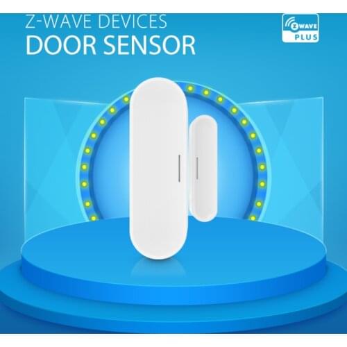 Z Wave Door Magnetic Sensor Door Open Closed Detectors Home Alarm Compatible with Z-wave 300 500 700 Series Door Window Sensor
