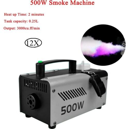 12Pcs/Lot 500W Fogger / Wireless Remote Control 500W Smoke machine Fog Machine For DJ Disco Home Christmas Party Mist Machine