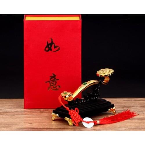 HOT SALE 2020 office home Mascot efficacious Talisman Money Drawing Fortune Golden RUYI FENG SHUI Sculpture ART statue