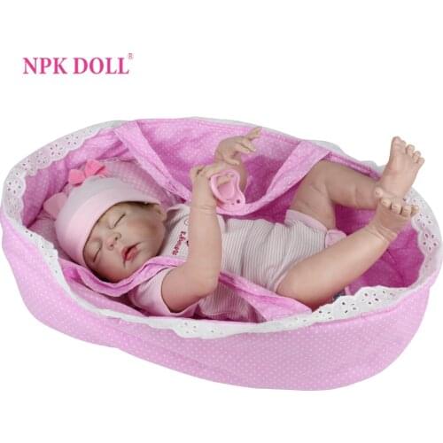 NPKDOLL 22 Inch Doll Reborn Full Body Silicone Reborn Dolls Toys Gifts For Girls Lifelike Newborn Children Fashion Dolls Toy