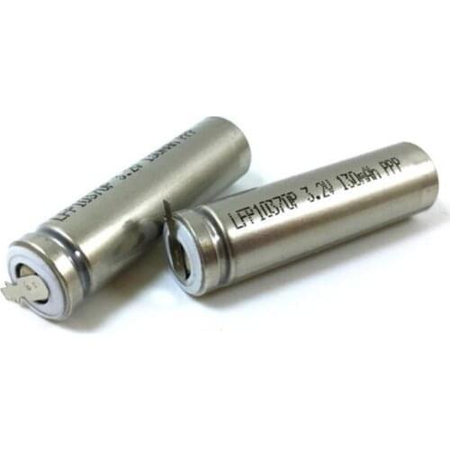 20pcs IFR10360/10370 130MAH 3.2V Lithium iron phosphate battery