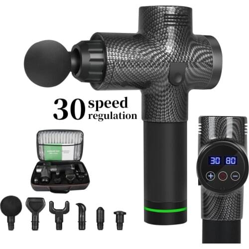 Massage Gun Fascia Gun Sport Therapy Muscle Massager Body Relaxation Pain Relief Slimming Shaping Massager With LCD Display