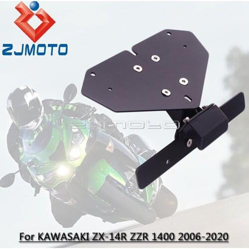 New License Number Frame Holder Plate Bracket For KAWASAKI ZX-14R ZZR 1400 ZX14R ZZ1400 2006-2020 Tail Tidy Fender Eliminator