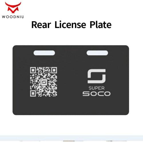 For Super Soco Scooter Original Accessories TS TC CU Original Tail Plate Dedicated Rear License Registration Plate
