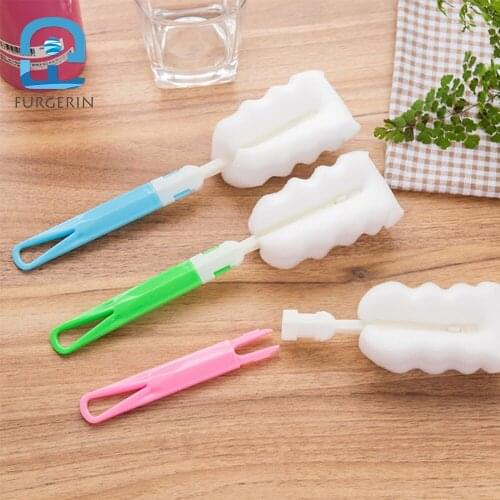 FURGERIN Bottle Cleaner Plastic Cleaning Brush Spin Scrubber home cleaning Kitchen Accessories Cleaning Tools Household Product