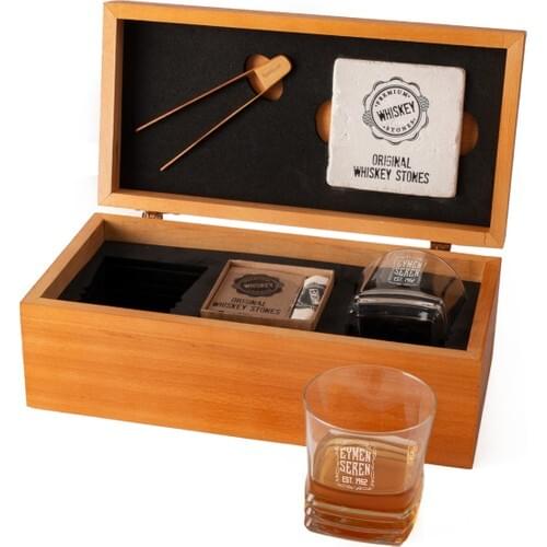 Gift Basket Retro Design Texas Whiskey Glass Set of 2