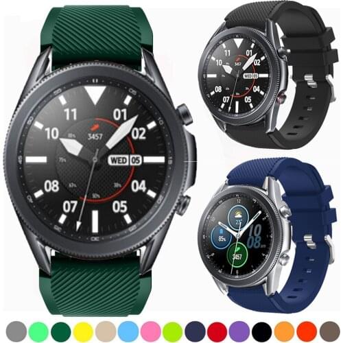 For Samsung Galaxy Watch 3 41mm 45mm Smart Watch Strap Silicone Sport Wrist Bracelet 20mm 22mm Watchband Replacement Accessories