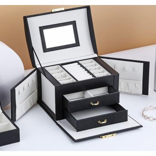 2021 Jewelry Casket High Capacity Jewelry Box Multifunction Makeup Storage Makeup Organizer Beauty Travel Box Jewelry Organizer