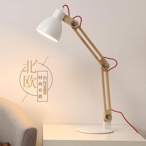 Nordic Modern Minimalism Wood Art LED Table Lamp Household Decoration Indoor Lighting Luster E27 AC90-260V Bedroom / Living Room