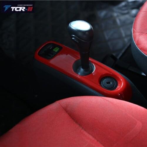 TTCR-II for Mercedes-Benz Smart Fortwo 2009-2014 Interior Decoration Car Gear Box Car Styling Accessories ABS Car Sticker Patch