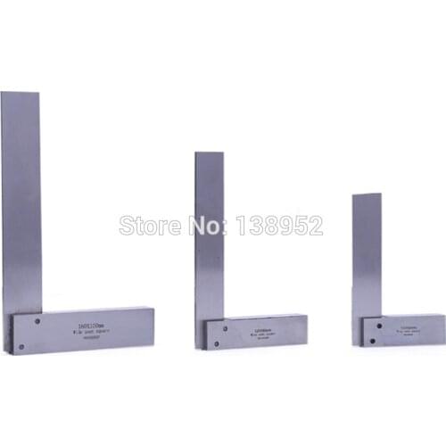 90 Degree Machinist Square Right Angle Engineer Set Precision Ground Steel Hardened Angle Ruler wide seat square