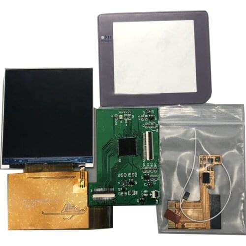 Replacement parts LCD Display Kits 2.6 inch Backlight Screen with Ribbon Cable for G-B-P for gameboy pocket Console