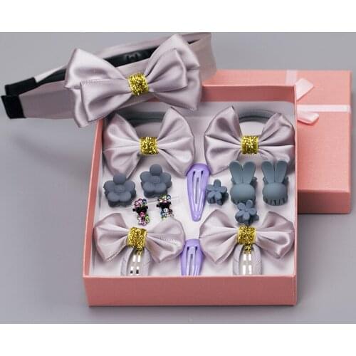 15 pcs/pack(without box)- Children Lovely Hairpin Hair Hoop Mix Hair Accessories Elegant Princess Gift Set