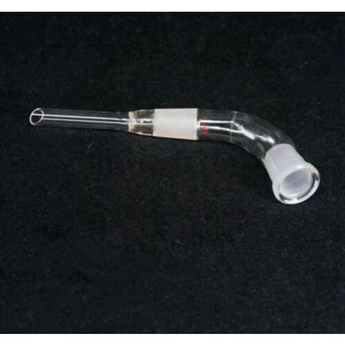 19/26 Female x 19/26 Male Joint Lab Glass Bend Receiver Quickfit Adapter
