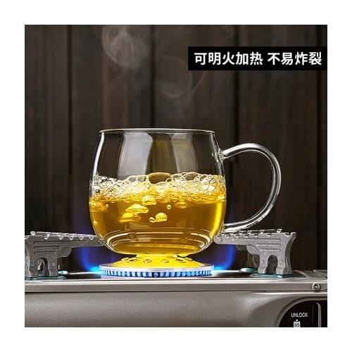 2017 Transparent heat resistant office mugs Glass mugs with filter with cover thick glass water mug