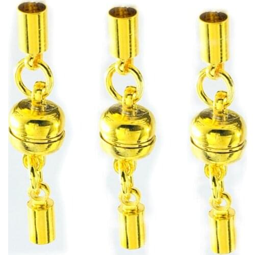 5pcs/Lot Magnet Buckle Inner diameter 3mm bracelet necklace connection body jewelry accessories