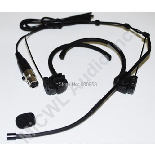 New Black Folding Head Headset Wireless Microphone For AKG Samson Mini 3Pin BeltPack System Professional Stage Song speech Mics