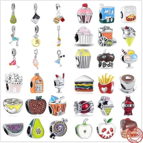 New DIY fine beads Fit Original Pandora Charms Silver 925 Bracelet Jewelry YXG017