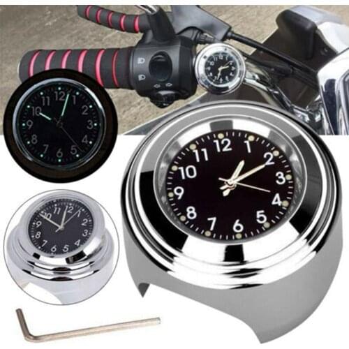 Handlebar Clock On Board Clock Waterproof Motorcycle Clock Watch Durable Practical Multi-Functional Classic Luminous Quartz