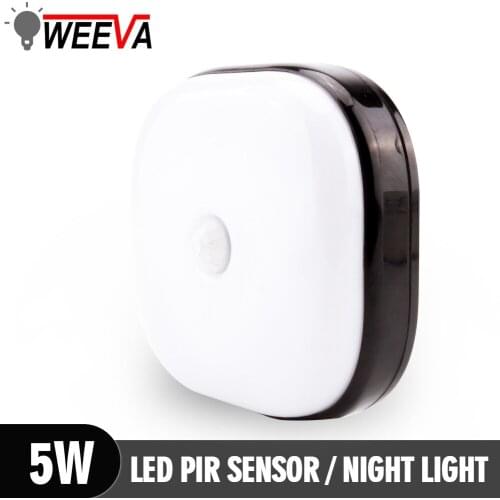 Motion Sensor Night Light Mini Square Bedroom Lamp LED Lights for Baby Wardrobe Lighting Childrens room Wall Decoration
