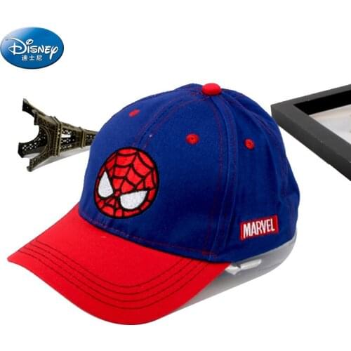 Disney Cartoon Spiderman Childrens Baseball Cap For Boy Girl Baby Color Matching Sun Caps Child Cap Kids Bone Hat Autumn Hats