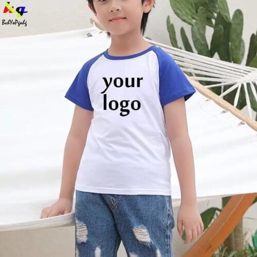 T-shirt fashion short sleeve custom printed logo photo T-shirt childrens T-shirt cool shirt breathable top