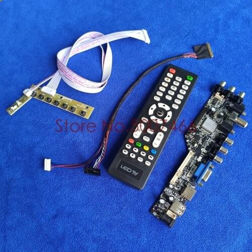 For M116NWR1 R3/R4/R0/R1 LVDS 40-Pin panel 1366*768 universal DVB digital VGA USB AV TV 3663 LCD Controller board DIY Kit