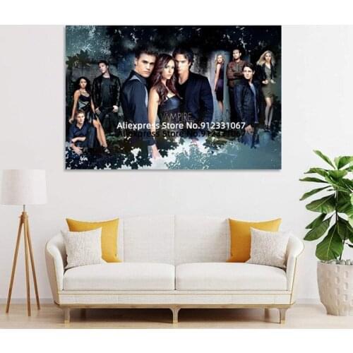 Vampire Diaries 24 Vintage Classic Film TV Movie Wall Decor Poster Art Print on Canvas for Wall Bedroom Bathroom Wall Decor