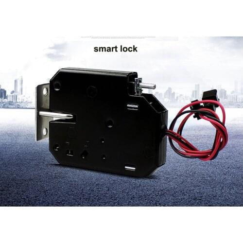 Express cabinet lock supermarket locker small electronic lock Vending machine Electric lock 12v with lock status signal