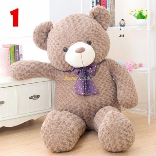 Fancytrader new style Teddy Bear toy 63'' 160cm Big Giant Stuffed Plush Cute Teddy Bear, Valentines Day Gift 4 Colors, FT90553
