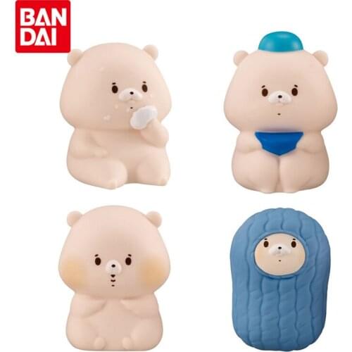 Bandai Genuine Gashapon My Friend Baby Bear Sleeping Wombat Cute Anime Action Figures Collectible Model Ornaments Toys for Kids