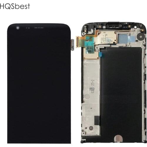 HQSbest Grade A+++ LCD Display Touch Screen Digitizer Assembly + FRAME for LG G5 H820 H830 H850 VS987 LS992 US992, with Tools