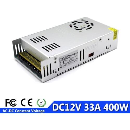 Small Volume Switching power supply 12V 33A 400W Driver 110v 220v AC DC12V SMPS Factory Supplier For LED Strip Display Light CNC