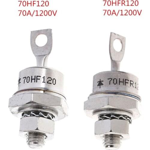 NEW 1Pcs 70HF120/70HFR120 70A 1200V High Power Rectifier Metal Stud Type Rectifier Diodes Accessories high quality