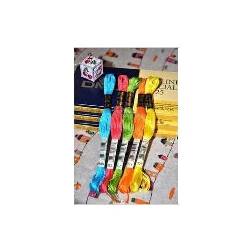 Nth 0.88USD/PCS Original French DMC Thread Embroidery Cross Stitch Floss Thread 8.7 Yard Long 6 Strands cross stitch skeins