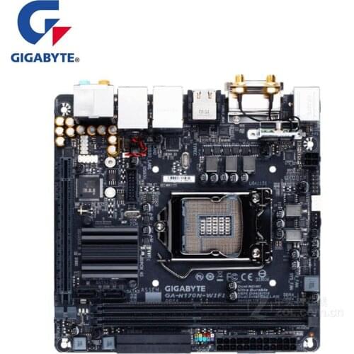 MINI-ITX For Gigabyte GA-H170N-WIFI H170N-WIFI Motherboard LGA 1151 For Intel H170 Used Desktop Mainboard USB3.0 SATA3