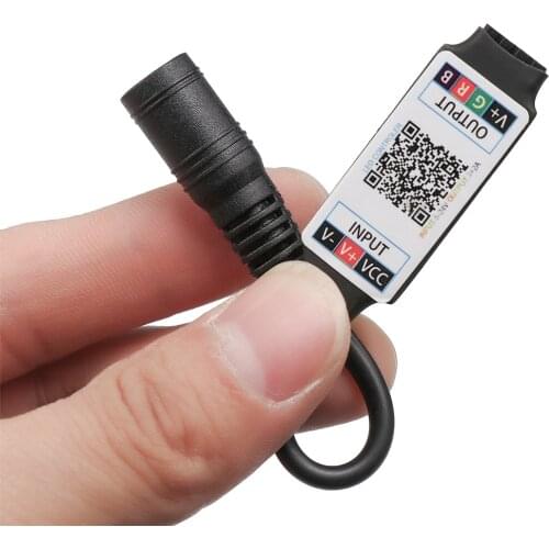 Mini Useful LED Bluetooth RGB Strip Light Controller Wireless Smart Phone Control DC 5-24V 6A For RGB 3528 5050 Strip