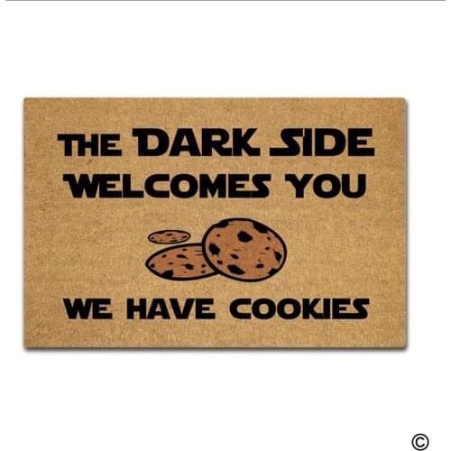 Doormat Funny Entrance Floor Mat The Dark Side Welcomes You Indoor Decorative Doormat Floor Mat