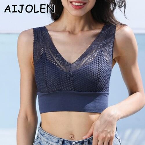 Sexy Lace All-inclusive Bra Hollow Steel-free Bra Comfortable Bra With Padding Plus Size Womens Underwear Sexy Womens Bra