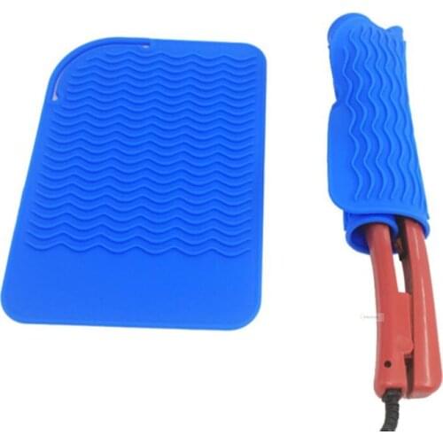 1pc Silicone Hair Iron Mat Heat Resistant Pouch for Curling Waver Straightener Flat Dryer Salon Styling Tools
