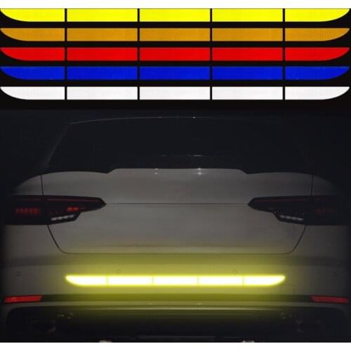 Car Reflective Sticker Warning Strip Tape Warn Mark Trunk Exterior Auto Accessories For Hyundai Accent Sonata Santa Fe Tucson