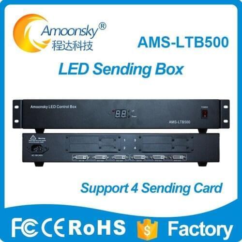Led external sending box ltb500 support 4pcs sending card ts802d msd300 s2 with DVI splitter led video wall panel 4k usage