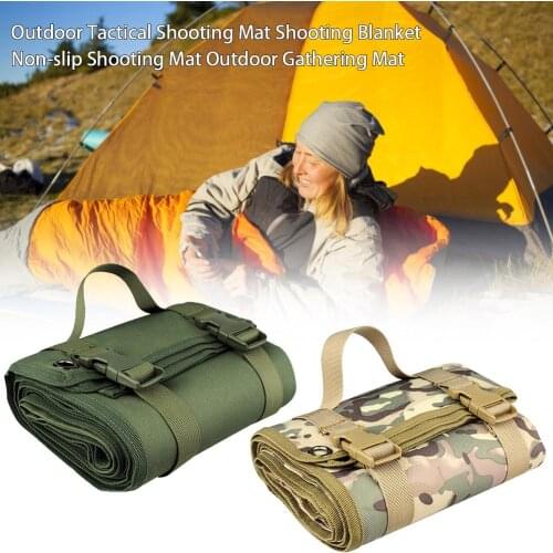 Tactical Shooting Mat Waterproof Lightweight Roll-Up Nylon Cloth Remote Shooting Hunting Outdoor Mat Non-padded Hunting Camping