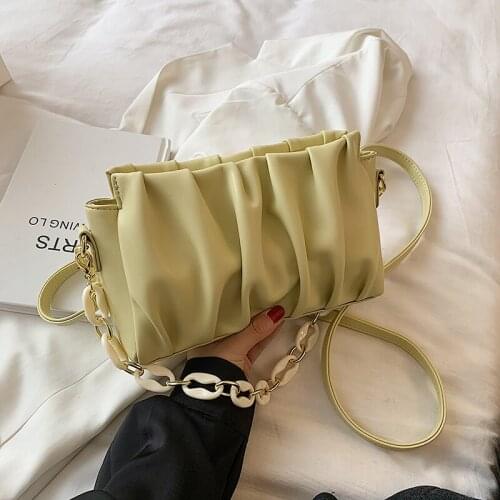 High Quality Women Small Pu Leather Chain Handbags Shoulder Bags Designer Ladies Crossbody Bags for Women Casual Messenger Bag